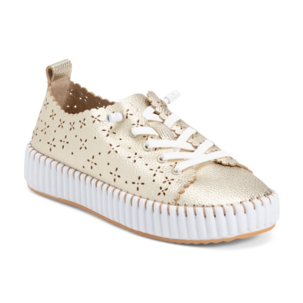 HAPPYMONK Made In Spain Leather Laser Cut Sneakers